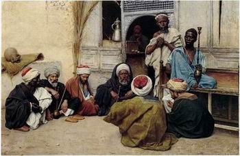 Arab or Arabic people and life. Orientalism oil paintings 148